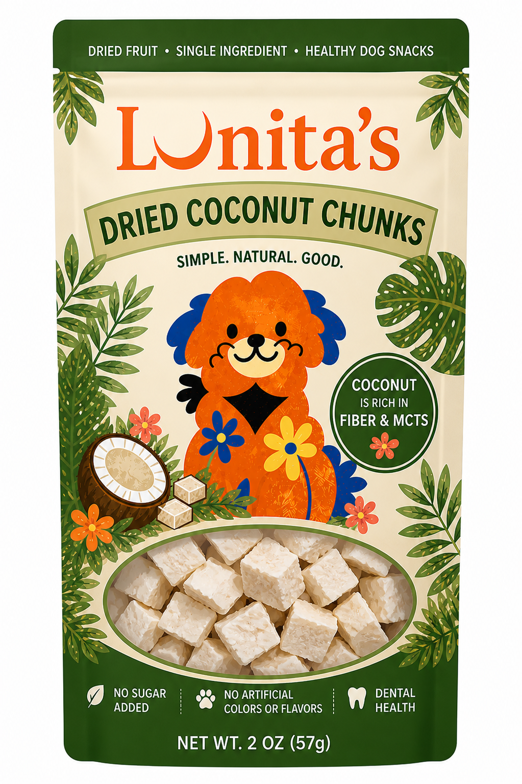 Dried Coconut Chunks